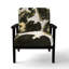 Fauteuil rembourré en velours moderne à motif abstrait avec textures bleues et dorées II-118659407-118659417