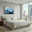 Ensemble de 1 tableau sur toile Feather Water-130025637-130025628