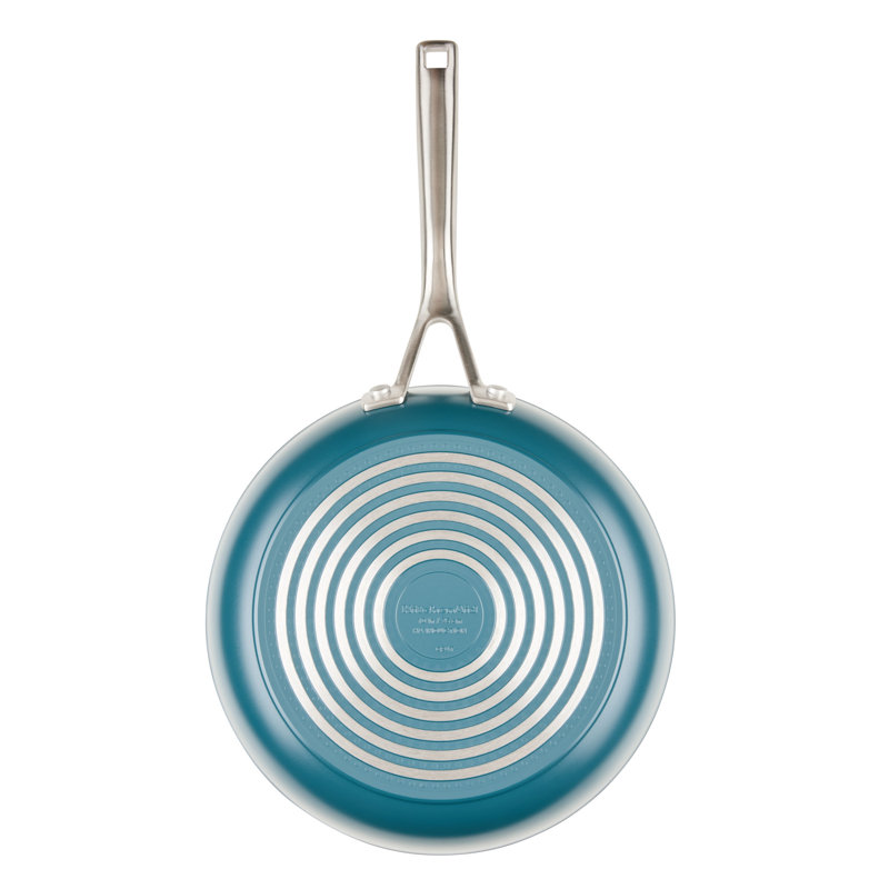 Kitchenaid Hard-Anodized Ceramic Induction Skillet, 10-Inch, Agave, Blue
