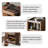 27.56"Simple black walnut wood multi-functional coffee table storage rack