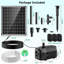 Pompe à eau solaire submersible avec débit réglable
