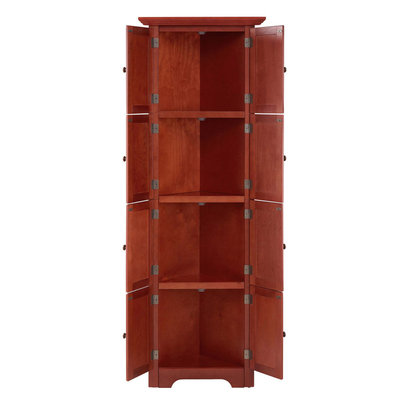 Armoire de rangement 4 niveaux à 4 niveaux avec 8 portes, idéale pour maximiser l'espace et organiser vos essentiels
