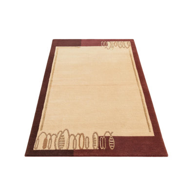 Tapis beige foncé Indira