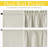  100% Blackout Door Curtain for French Front Door, Privacy Linen Thermal Insulated Window Treament Shade for Bedroom, Window Covering, 1 Panel-1061804057-1061804058