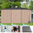 12' X 12'  Large Metal Sheds & Outdoor Storage Clearance Steel Yard Shed With Lockable Doors-125102431