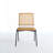 Counter Height Bar Stools Set of 2, Upholstered Linen with Metal Footrest and Frame for Kitchen and Dining Room