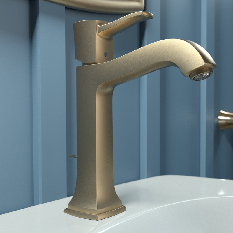 Hansgrohe Metropol Classic Single-Hole Faucet 160 with Drain Assembly, 1.2 GPM, Brushed Bronze