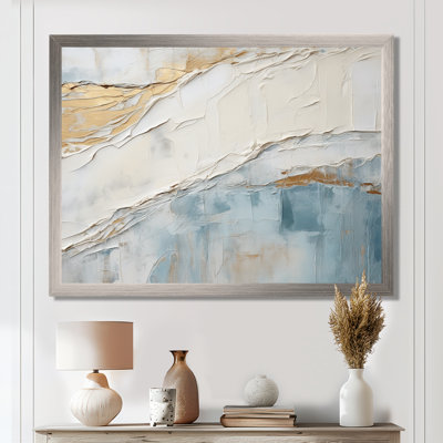 Chrysi - Coastal Minimalism Framed Canvas Print