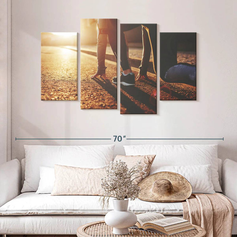 Athletic Runner, 32" H x 52" W