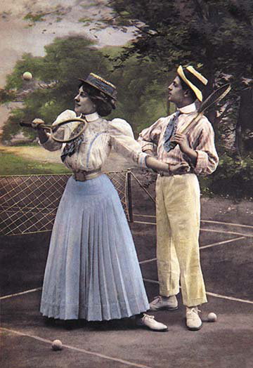 « two tennis players », reproduction d’art, H 66 po x l 44 po x P 1,5 po