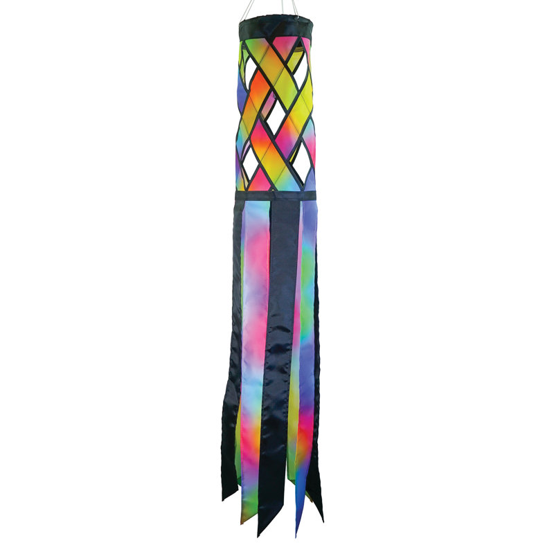 Jewel Diagonal Weave 40" Colorful Polyester Windsock