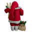 Figurine de père Noël debout 18 "avec skis et bottes de fourrure