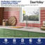 DeerValley 33" L x 22" W Single Bowl Fireclay Drop-In Workstation Kitchen Sink with Dish Drying Rack and Cutting Board