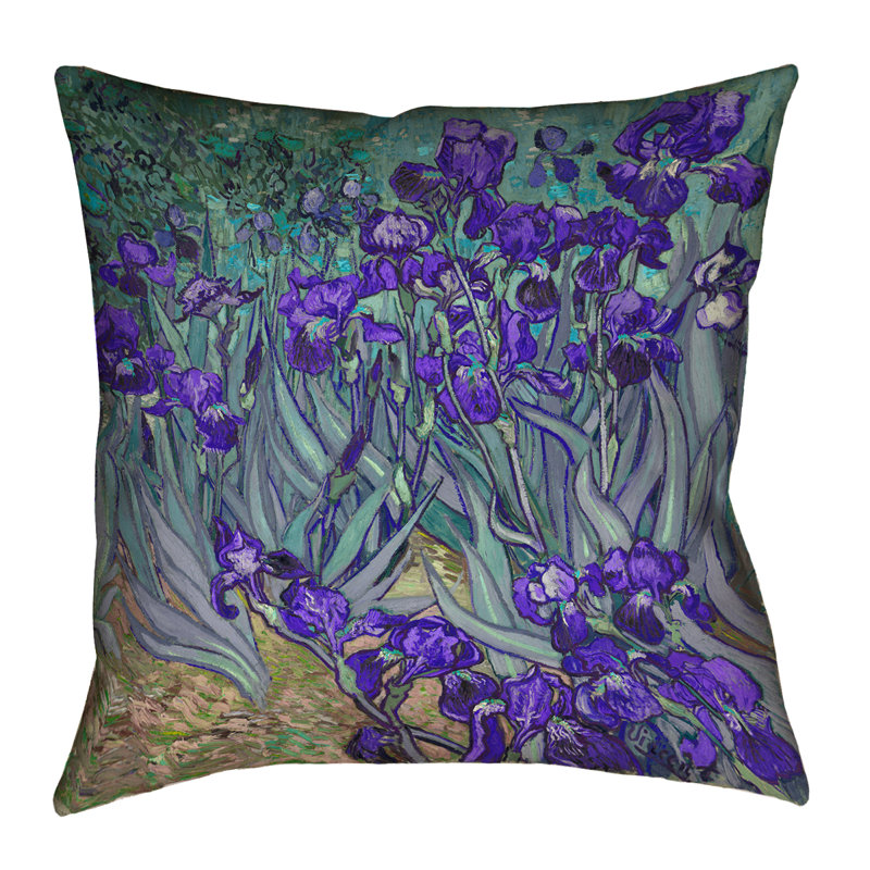 Coussin Vincent Van Gogh, Mauve, H 26 po x l 26 po, Polyester