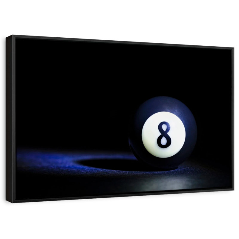 8 Ball Canvas Print, 13" H x 19" W