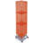 Four-Sided Pegboard Tower Floor Display on Revolving Wheeled Base. Spinner Rack Stand. Panel Size: 14"W x 60"H