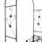 43.3 W x 14.6 D Steel Arbor with Gate and in Black