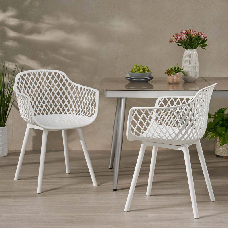 Chaise moderne coquelicot, Blanc