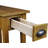 Bin Pull Solid Wood Narrow Side Table in Candleglow