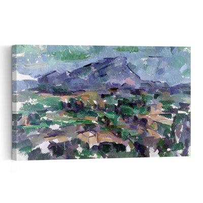 Mount Sainte-Victoire, 1904-06 Abstract Contemporary Wall Art Print by Paul Cezanne - Wrapped Canvas Print