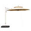 Parasol rond en porte-à-faux avec mât central-283104649