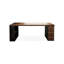 Bureaux rectangulaires en bois massif brun-107825186-107825183