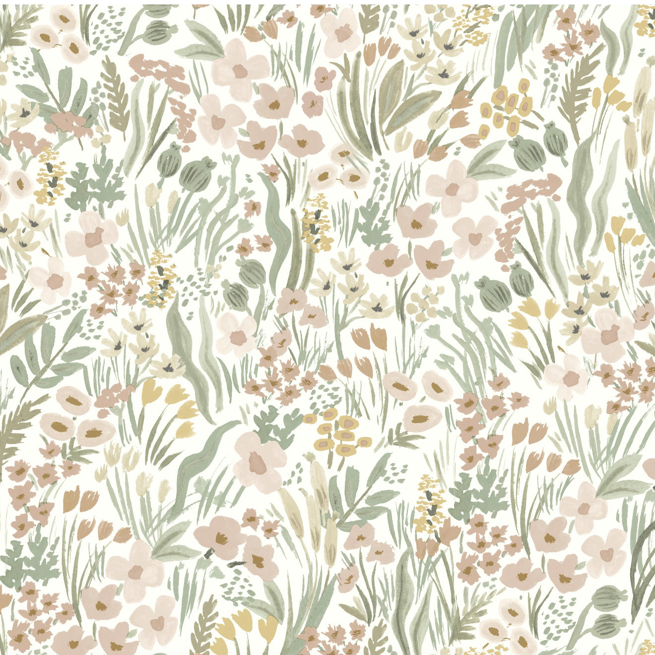 Lea Self-Adhesive Wallpaper Roll, Light Pink/White/Gray