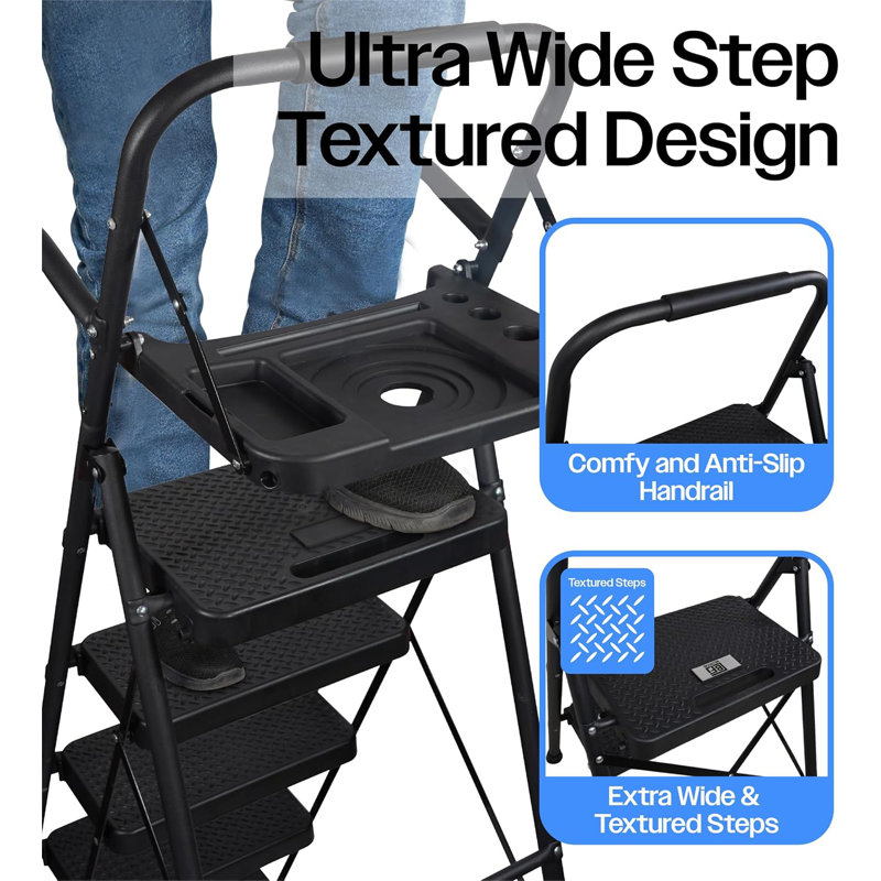 4 - Step Steel Folding Step Ladder