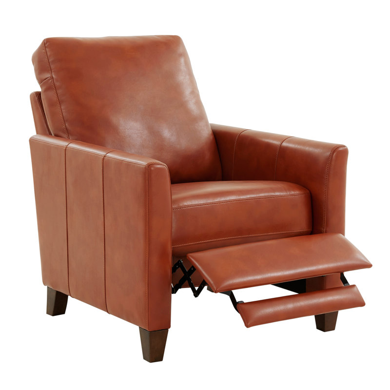 Fauteuil inclinable en cuir Kenneth, Similicuir caramel