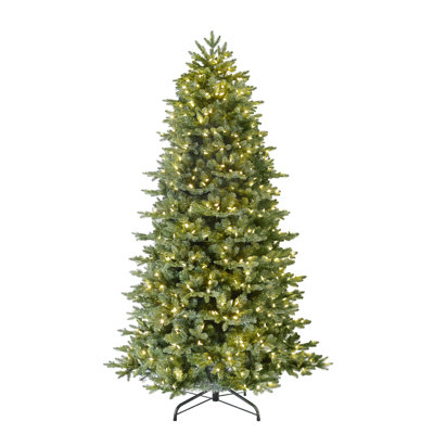 Slim 9.5' Pre-Lit Fir Christmas Tree