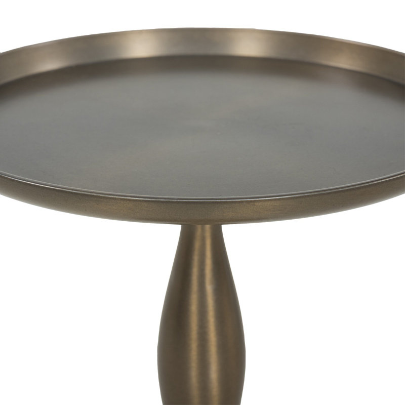 Carden End Table-Dark Aluminum, Dark Aluminum