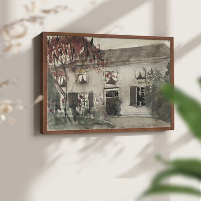 Paysages rétro-Dxxxiv - reproduction encadrée - réversible