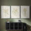 Faded Flower Arrangment I - Toile tendue avec châssis sur mesure - 3 pièces-665391687-665391683