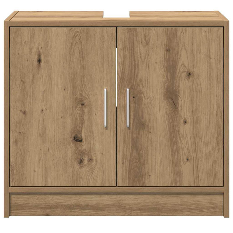 Sink Cabinet With Door 63 X 29 X 55 Cm Engineered Wood, Artisan Oak