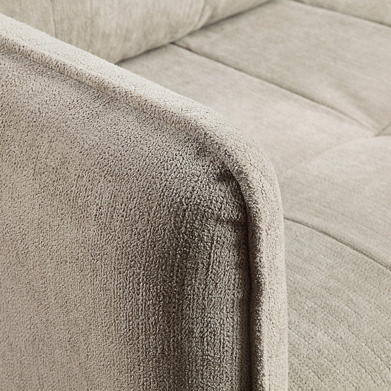 Ensemble de salon 2 pièces Araujo, Chenille beige