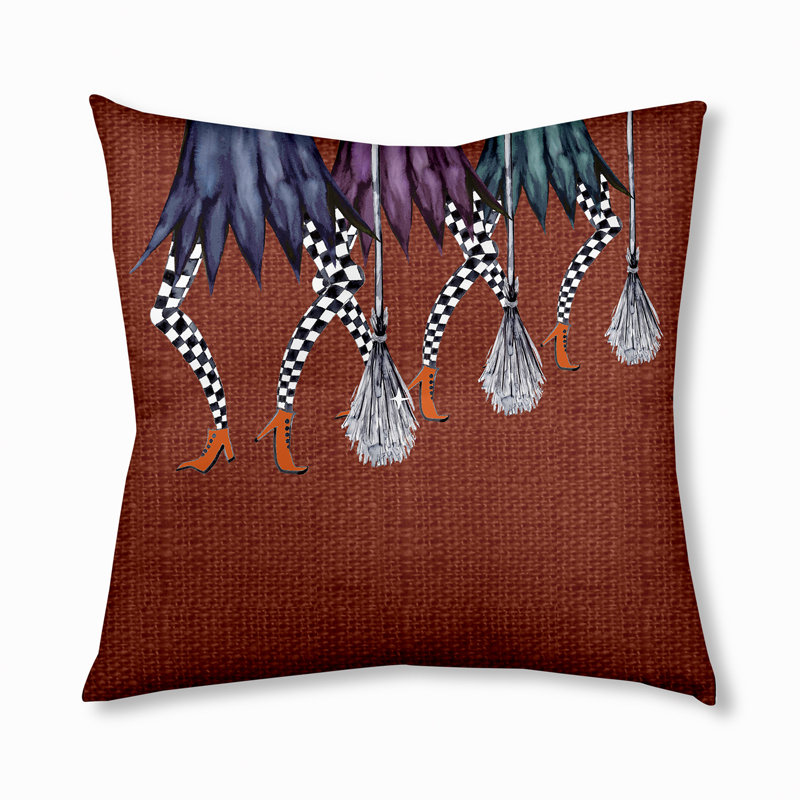 317_Oreiller capitonné à motif de plumes, 26 po x 26 po