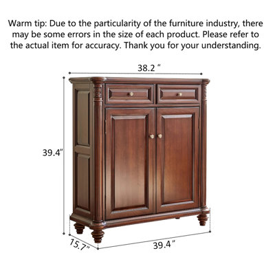 American Country Style Mahogany Accent Cabinet
