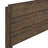 Transitional Dark Walnut Finish Bed 1pc