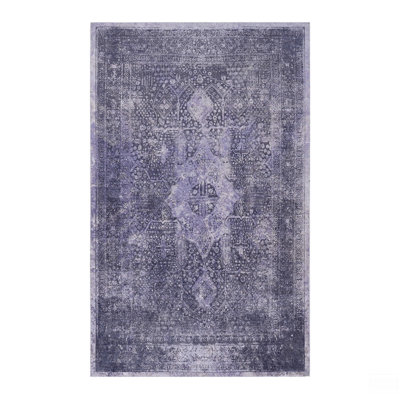 Area Rug, Washable Rug, Low-Pile, Non-Slip, Non-Shedding, Foldable, Kid & Pet Friendly