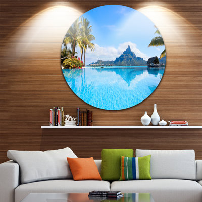 « bora bora landscape », reproduction de photo sur métal