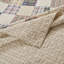 Ensemble de courtepointe grand taupe 3 pièces 90 x 90 + 20 x 26 Greenland Home Fashions Oxford Taupe (2)-477407266-410837208