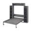 Lit escamotable double avec lumières DEL et tablettes-1637940227