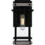 Lanterne murale d'extérieur noir mat 1 lumière Strader-157623562
