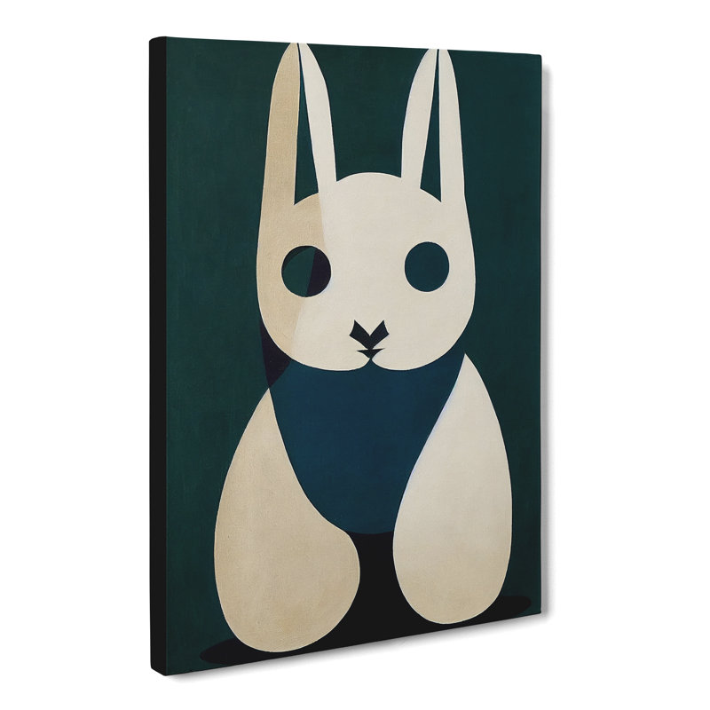 Dwerg Rabbit Minimalism Vol.1 - Wall Art, 50cm H x 35cm W, No frame