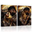 2 Piece Wrapped Canvas Print-1091657984