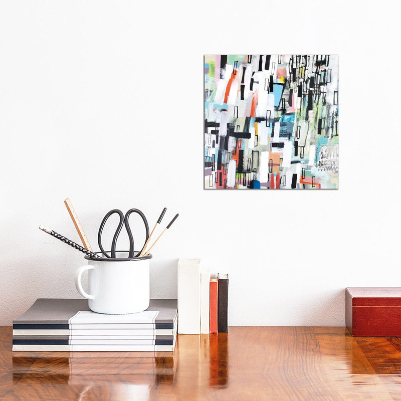 Rainfall 1 Piece Wrapped Canvas Painting, 30.48 cm H x 30.48 cm W