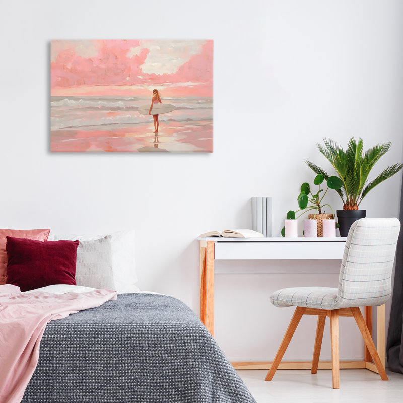 Toile de ciel rose, conception par LSR Design Studio, H 16 po x l 24 po