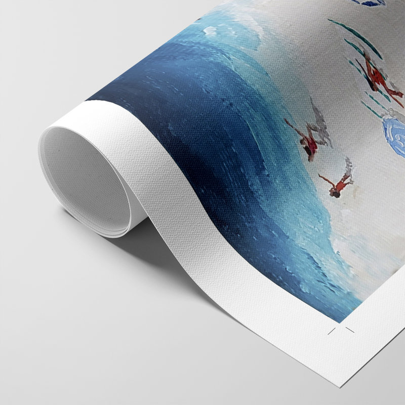 Break Out Beach - Impression sur toile seulement - NON-CADRE