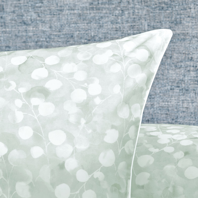 Rosée sauge Euro sham, Green; White, Rosée sauge, Boudoir