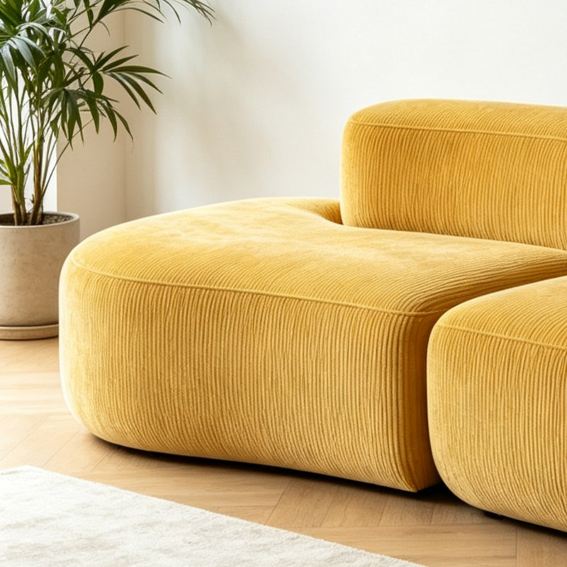 Moïse, Tissu jaune gingembre